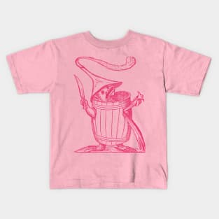 Self-Draining Barrel Man Kids T-Shirt